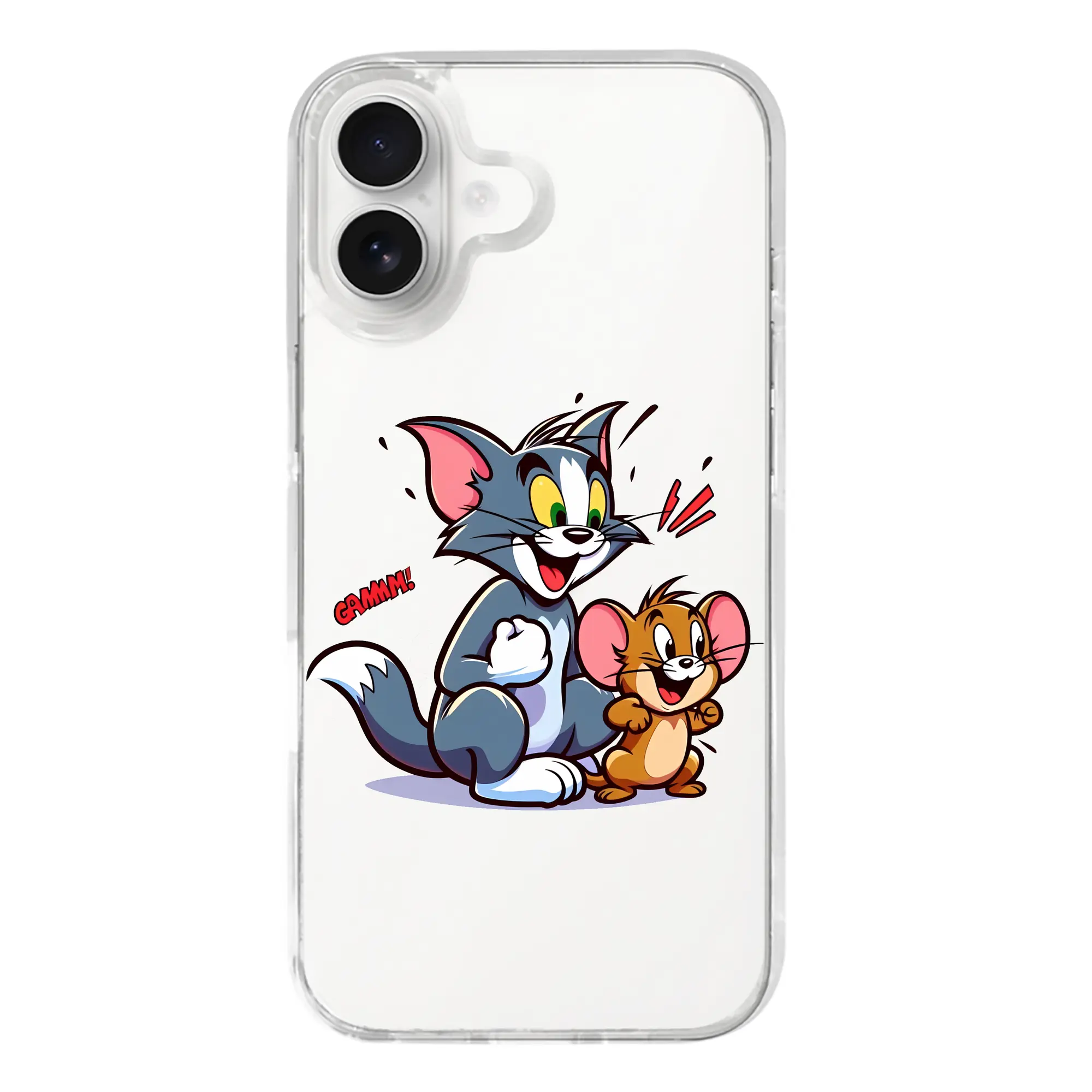 トムとジェリー グッズ ジェリー - iPhone 17シリーズ 透明スマホケース – 薄型・耐衝撃・精密フィット保護カバー